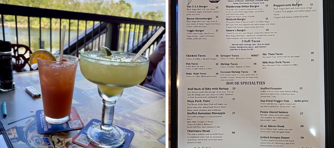 Marguerita Grill Menu