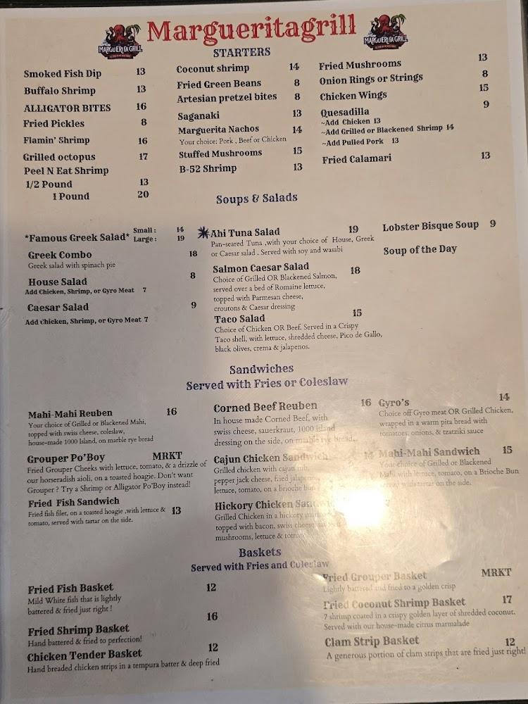 Marguerita Grill Menu image 2